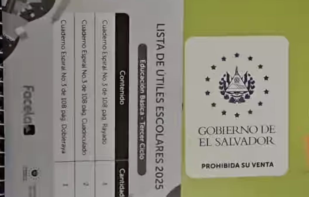 Schools receive kits with only notebooks, without pencils or other supplies — Escuelas reciben kits con solo cuadernos, sin lápices ni otros útiles